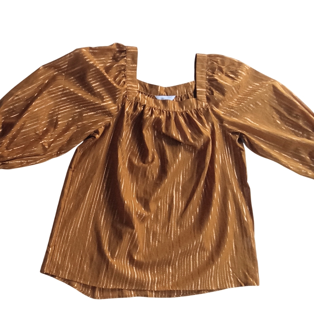 LC Lauren Conrad Gold Blouse